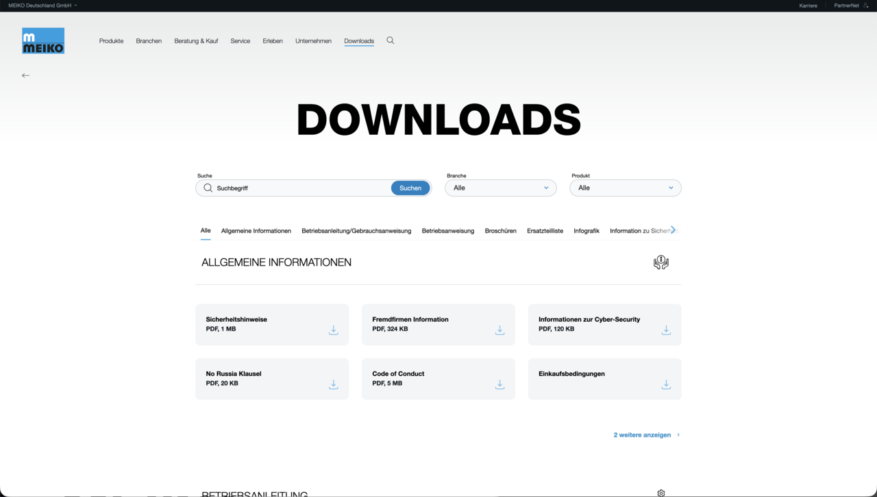 Downloadbereich