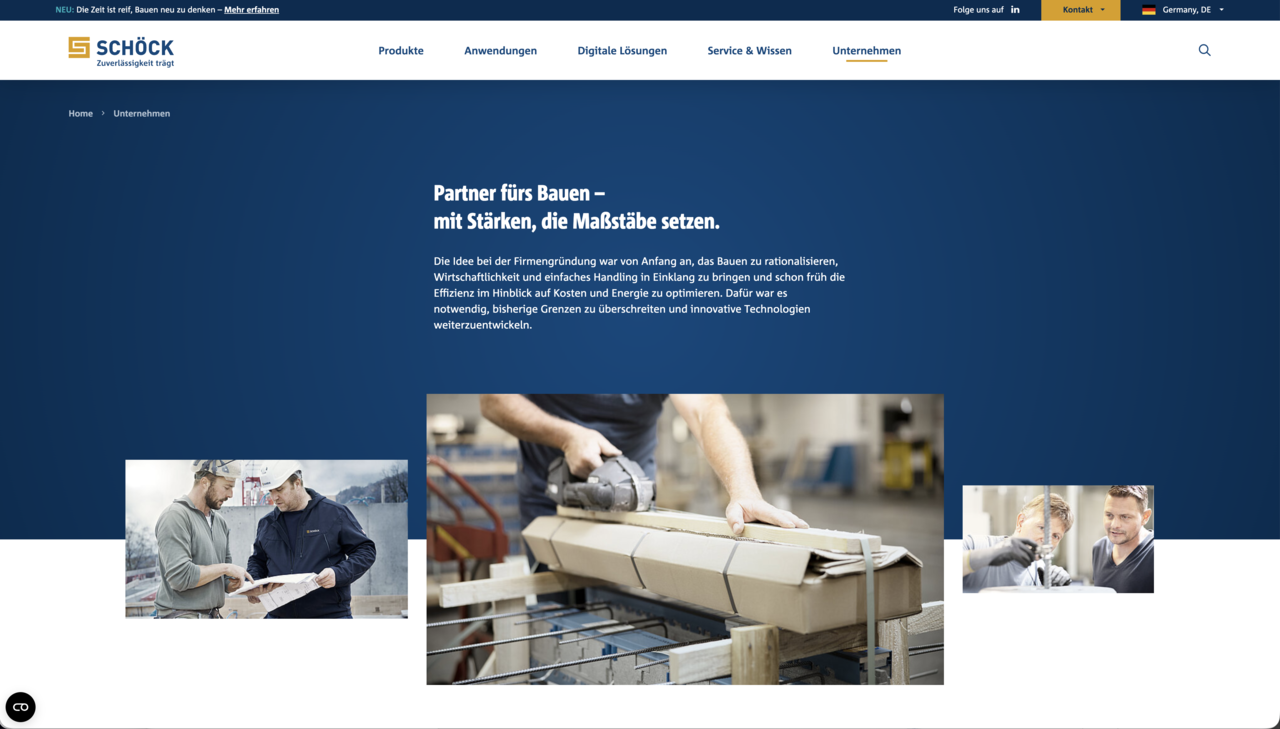 Unternehmensseite