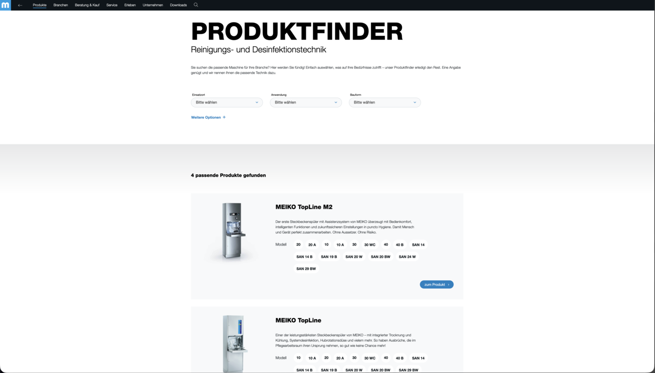 Produktfinder