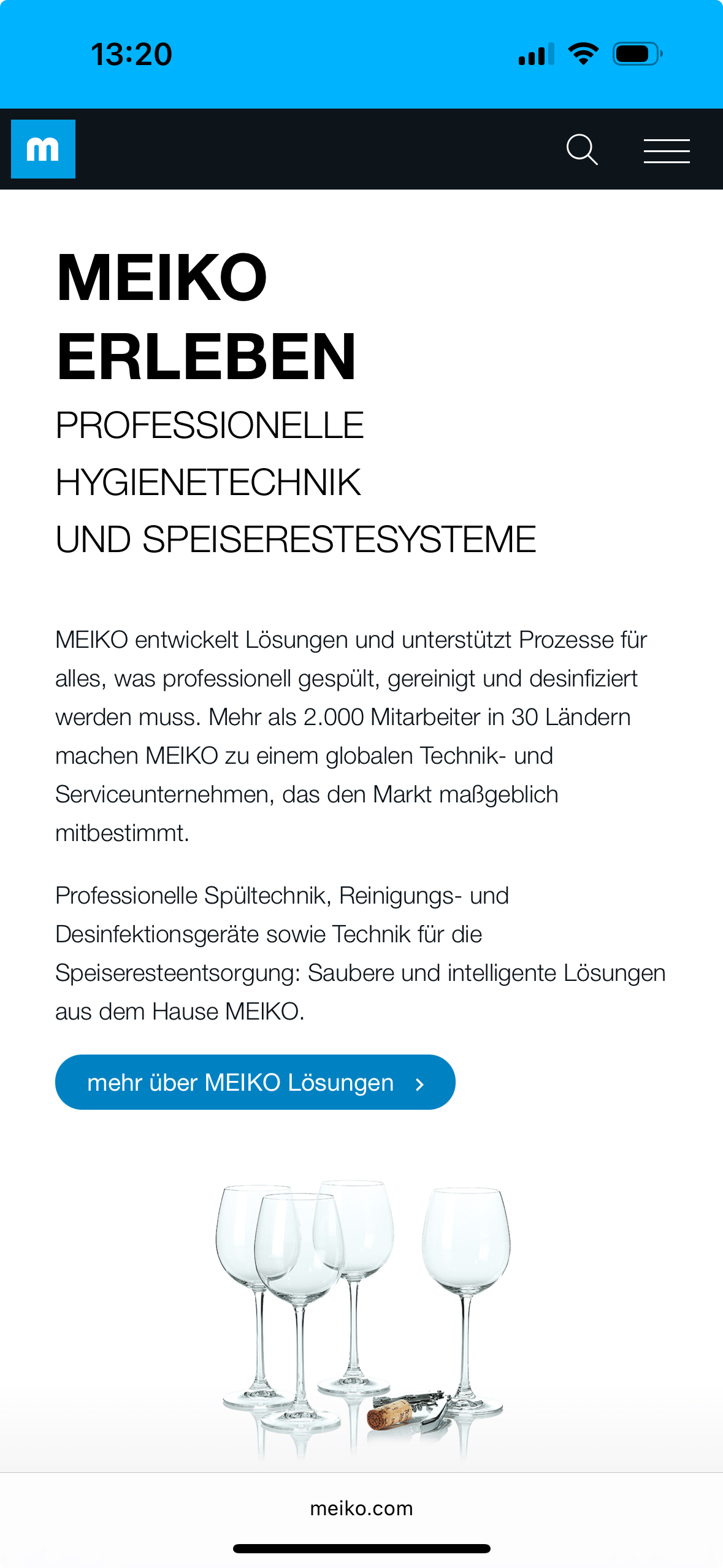 Startseite mobile