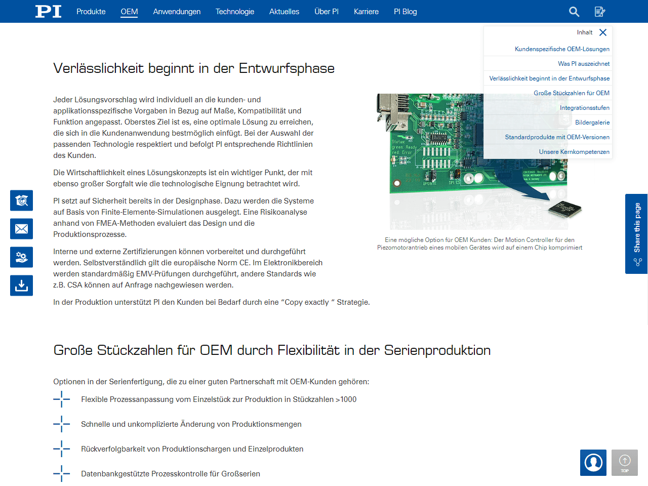 Sprungmarkennavigation