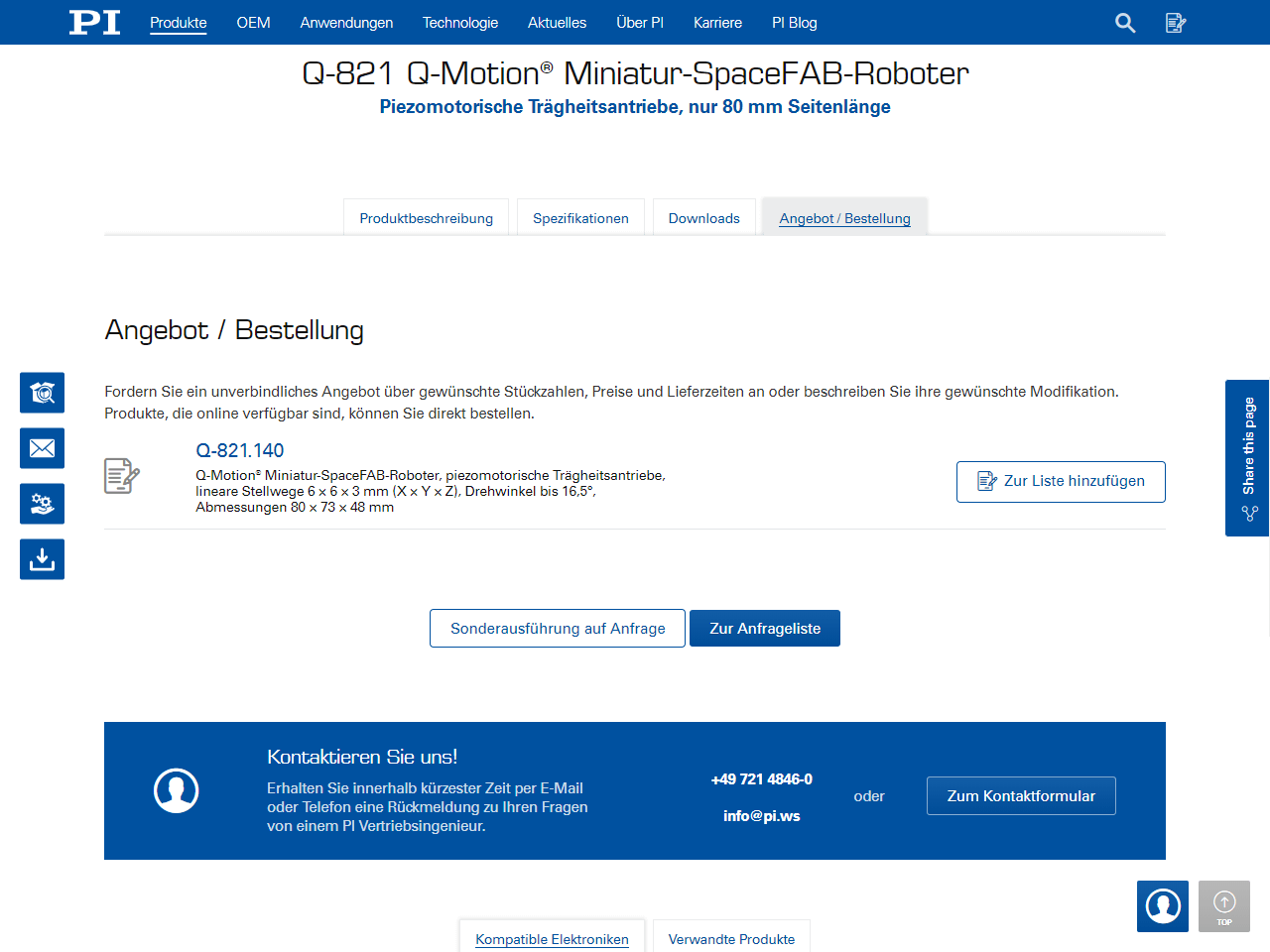 Preisanfrage