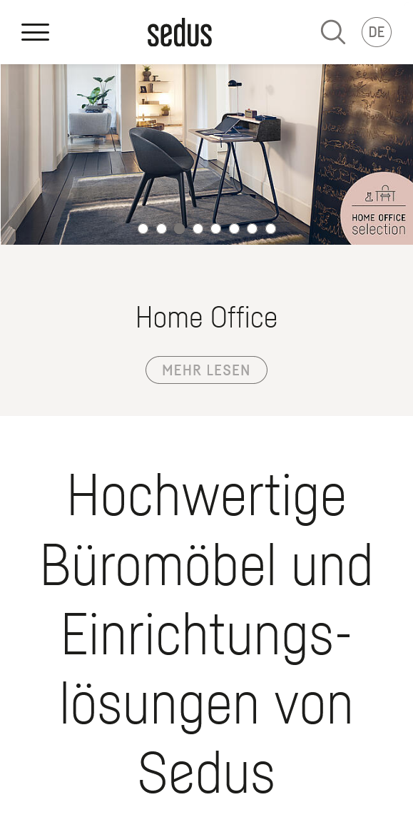 Mobile Startseite